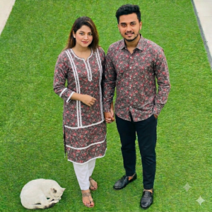 শার্ট এবং টু পিস কাপল সেট